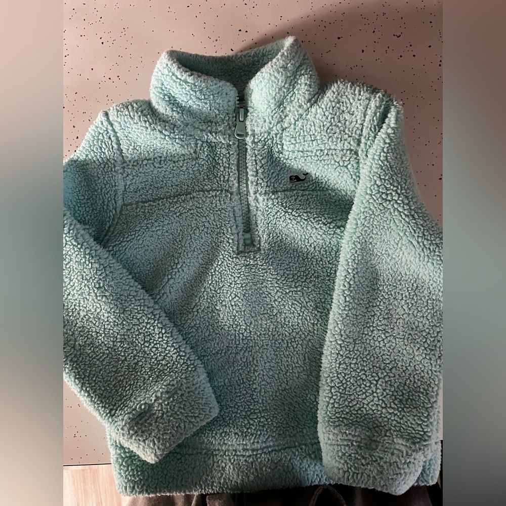 Vineyard Vines Sherpa fleece girls 1/4 zip